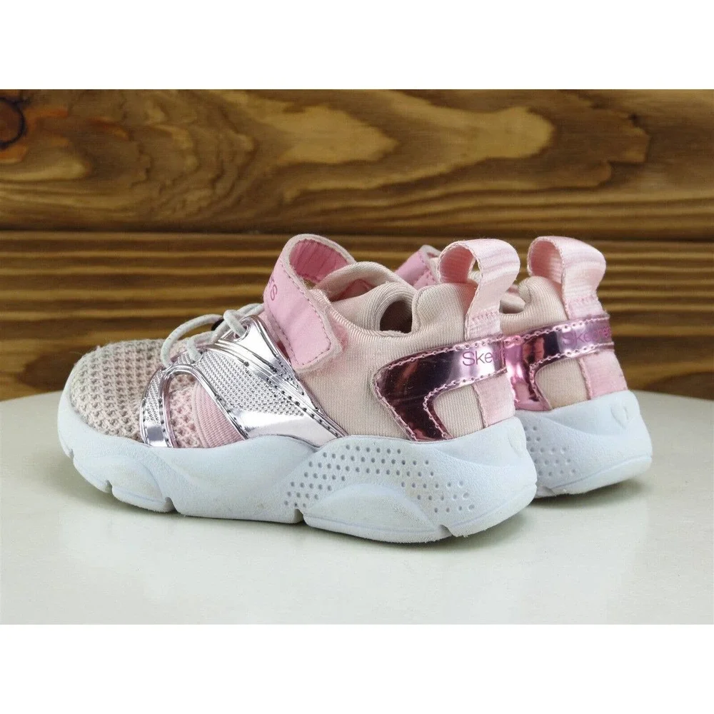 SKECHERS Sz 5 Toddler Shoes‎ Girls Sneaker Pink Synthetic Medium